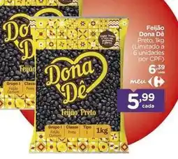 Carrefour Dona dê - feijão oferta