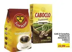Carrefour 3 corações - café , tradicional, almofaça ou cabloco oferta