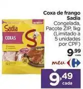 Carrefour Sadia - coxa de frango oferta