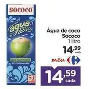 Carrefour Sococo - água de coco oferta