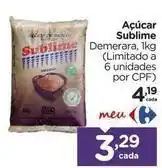 Carrefour Sublime - açúcar oferta