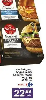 Carrefour Seara - hambúrguer oferta