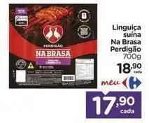 Carrefour Perdigão - linguiça suína na brasa oferta