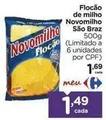 Carrefour Novomilho - flocão de milho oferta
