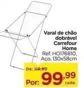 Carrefour - varal de chão dobrável