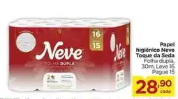 Carrefour Neve - papel higiênico toque da seda oferta