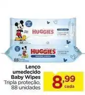 Carrefour Huggies - lenço umedecido baby wipes oferta