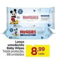Carrefour Huggies - lenços umedecido baby wipes oferta