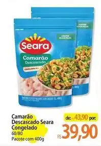 Atacadão Seara - camarão descascado congelado oferta