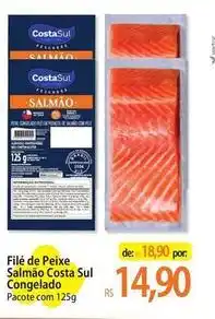 Atacadão Costa sul - filé de peixe salmao congelado oferta