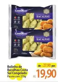 Atacadão Costa sul - bolinho de bacalhau sul congelado oferta
