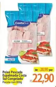 Atacadão Costa sul - peixe pescada espalmada oferta
