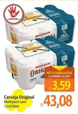 Atacadão Cerveja Original Multipack com 12x350ml oferta