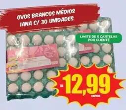 Costa Atacadão ovos brancos médios oferta