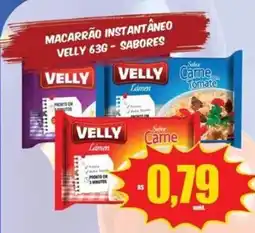 Costa Atacadão Macarrão instantâneo velly 63g - sabores oferta