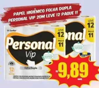Papel higiênico folha dupla personal vip