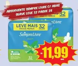 Costa Atacadão Absorvente sempre livre c/ abas suave oferta