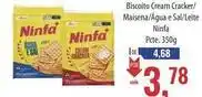 Supermercados BH Ninfa - biscoito cream cracker/maisena/agua e sal/leite oferta