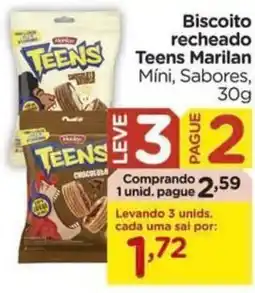 Carrefour Biscoito recheado teens marilan oferta