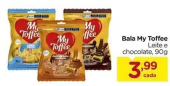 Bala my toffee leite e chocolate