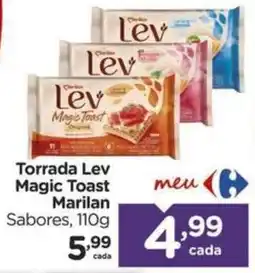 Carrefour Torrada lev magic toast marilan sabores oferta