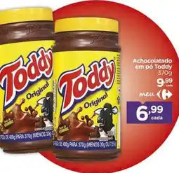Carrefour Achocolatado em pó toddy original oferta
