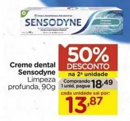 Carrefour Creme dental Sensodyne Limpeza profunda oferta