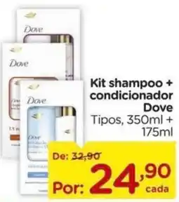 Carrefour Kit shampoo + condicionador Dove Tipos oferta
