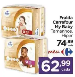 Carrefour Fralda Carrefour My Baby Tamanhos oferta