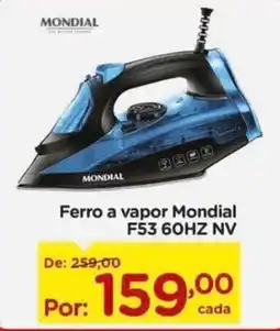 Carrefour Ferro a vapor Mondial F53 60HZ NV oferta