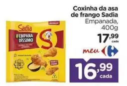 Carrefour Coxinha da asa de frango Sadia Empanada oferta