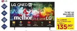 Carrefour tv 50" lg mini led 4k qned70 oferta