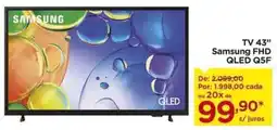 Carrefour tv 43" samsung fhd qled q5f oferta