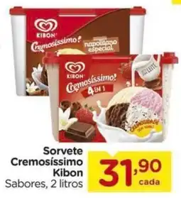 Carrefour Sorvete Cremosissimo Kibon Sabores oferta