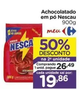Carrefour Achocolatado em pó Nescau oferta