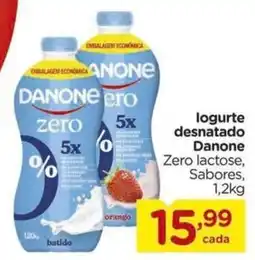 Carrefour logurte desnatado danone zero lactose, sabores oferta