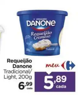 Carrefour Requeijão Danone Tradicional/ Light oferta