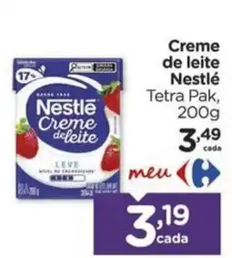 Carrefour Creme de leite Nestlé oferta
