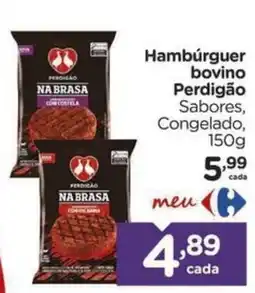 Carrefour Hambúrguer bovino Perdigão oferta