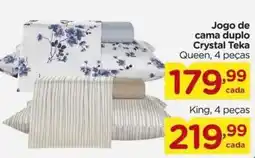 Carrefour Jogo de cama duplo Crystal Teka oferta