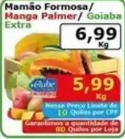 Mialich Supermercados Mamão Formosa/ Manga Palmer/ Goiaba Extra oferta
