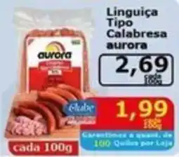 Mialich Supermercados Linguiça Tipo Calabresa aurora oferta