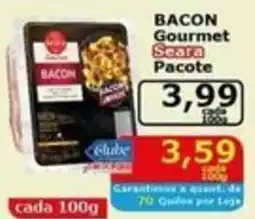 Mialich Supermercados Bacon gourmet seara pacote oferta