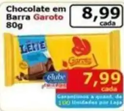 Mialich Supermercados Chocolate em Barra Garoto oferta