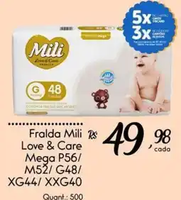 Giassi Supermercados Fralda mili love & care mega oferta
