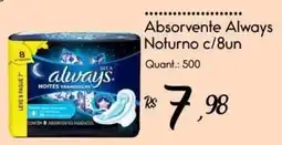 Giassi Supermercados Absorvente always noturno c/8un oferta