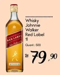 Giassi Supermercados Whisky Johnnie Walker Red Label oferta