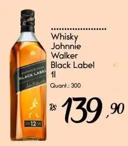 Giassi Supermercados Whisky Johnnie Walker Black Label oferta