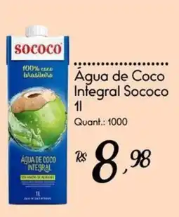 Giassi Supermercados Água de Coco Integral Sococo oferta