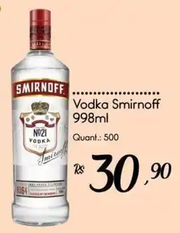 Giassi Supermercados Vodka smirnoff oferta